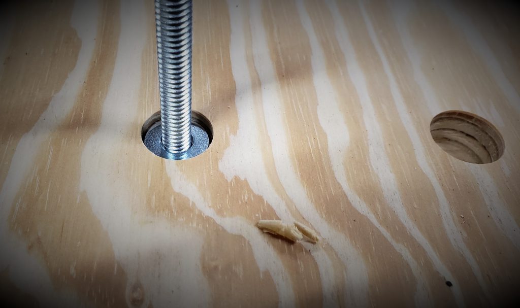3/4" Forstner bit and a test fit.
